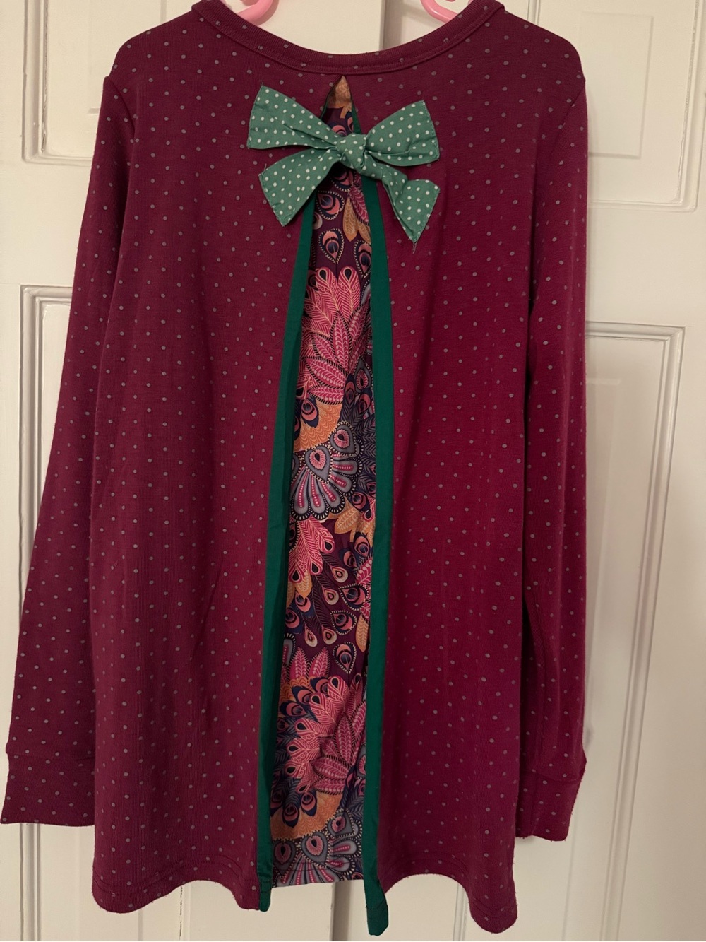 Maxi & Maxi Purple Polka Dot Open Back Dress Tunic Size 10Y-12Y